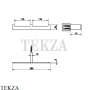 Gessi Rettangolo Полотенцедержатель двойной 20915-031, хром глянец