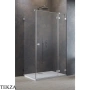 Radaway Essenza Pro 8 KDJ Front Неподвижная стенка душевой двери 34,5 см, левая, 10520345-91-01L, брашированный никель