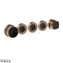 Gessi Jacqueline Термостат для душа на 3 потока, внешняя часть 77136-708, медь Brushed