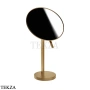 Gessi Pelle Tresse Зеркало косметическое поворотное х2, без подсветки 74573-791, Deep Bronze Brushed PVD