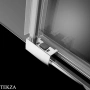 Radaway Idea 8 DWD Комплект неподвижных стенок душевой двери 36,8 см, 10390368-01-01, хром глянец