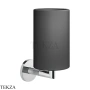 Gessi ANELLO Стакан настенный, композит черный 63708-031, хром глянец