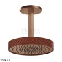 Gessi Pelle Tresse Верхняя лейка с потолочным кронштейном D30,5 см, 78250-445, Red Cherry/ Copper Br. PVD