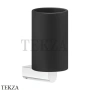 Gessi RILIEVO Стакан настенный, композит черный 59508-031, хром глянец