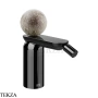 Gessi Perle Смеситель для биде с донным клапаном 74667-706, black хром глянец