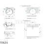 Flaminia Twin Set 42 раковина полувстраиваемая 43×43 см, белый глянец