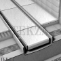 TECEdrainline plate 100 основа для плитки 601070, сталь полированная
