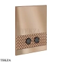 Gessi Pelle Tresse Клавиша смыва для инсталляции Viega prevista, 78821-708, Copper Brushed PVD
