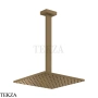 Gessi Rettangolo shower Верхний душ с потолочным кронштейном под размер 15199-713, Antique Brass