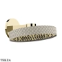 Gessi Pelle Tresse Верхняя лейка с кронштейном D30,5 см, 78248-434, Crème/ Brass PVD
