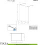 Radaway Modo X I Factory Душевая перегородка 160 см, вход с двух сторон, 388364-54-57, черный матовый