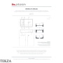 ArtCeram Brooklyn раковина подвесная и накладная The.Saniglaze с боковым сухим отсеком BNL003 67 34, Curcuma глянец