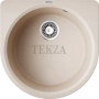 Omoikiri Akegata 51 Кухонная мойка Artgranit круглая 4993759 бежевый