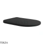 Flaminia Astra сиденье с крышкой SLIM с микролифтом 35,5×45,5×3,6 см, чёрный Carbone матовый