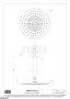 Gessi 316 SHOWER Верхняя душевая лейка D30 с креплением 54146-726, Warm Steel Brushed PVD