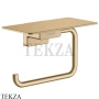 Hansgrohe AddStoris Держатель туалетной бумаги с полкой 41772140, Brushed Bronze