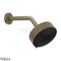Gessi ANELLO Верхняя лейка D12,9 см с кронштейном 63356-149, Finox Brushed Nickel