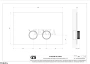 Gessi ANELLO Клавиша смыва для инсталляции Geberit Sigma 8 и Sigma 12 54623-761, Coffee Bronze Br. PVD