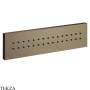 Gessi Rettangolo shower BODY JETS Боковая форсунка 32975-761, Coffee Bronze Brushed PVD