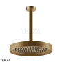 Gessi Inverso Diamantato Верхняя лейка D25,0 см с кронштейном под размер 63653-726, Warm Bronze Br. PVD