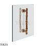 Gessi Jacqueline Полотенцедержатель для крепления на стекло, 20 см 77631-708, медь Brushed