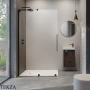 Radaway Furo Walk-in Неподвижная стенка душевой двери 44,4 см, 10110444-01-01, черный матовый