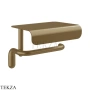 Gessi Goccia Бумагодержатель с крышкой-полкой 38049-791, Deep Bronze Br. PVD