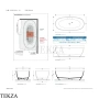 Flaminia APP Tub ванна отдельно стоящая 170×80×55 см, зелёный Verde Giada глянец