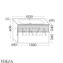 Burgbad Fiumo Тумба с раковиной, 1 отверстие, ручки черные SFXN102, белый матовый