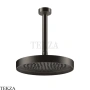 Gessi Incastri Верхняя лейка D25 с потолочным кронштейном 63050-707, black хром Brush