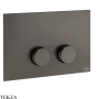 Gessi Incastri Клавиша смыва для инсталляции SANIT, Villeroy&Boch 75619-707, black хром Brush