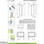 Radaway Nes KDS II Душевая дверь 120 см, левая L, 10033120-54-01L, черный матовый