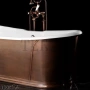Devon&Devon Camelot RAME ANTICO Ванна чугунная NACAMELOTAR облицована пластинами античной меди