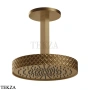 Gessi Pelle Tresse Верхняя лейка с потолочным кронштейном D30,5 см, 78150-791, Deep Bronze Brushed PVD