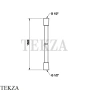 Gessi Шланг душевой сromalux 150 см, с оболочкой ПВХ 01637-031, хром глянец