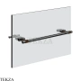 Gessi Jacqueline Полотенцедержатель для крепления на стекло, 30 см 77511-706, black хром глянец