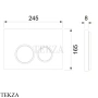 TECEspring Панель смыва для унитаза 9940104, черный матовый
