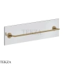 Gessi ANELLO Полотенцедержатель для крепления на стекло, 60 см 63828-726, Warm Steel Br. PVD