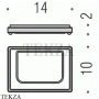 Colombo Look Мыльница настольная, B1640.BM, белый матовый
