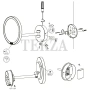 Decor Walther Round Just Look WR Косметическое зеркало, 5х увел. Kelvin 6000, от батарейки, черный матовый