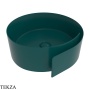 Flaminia Roll раковина накладная 44×44×17 см, петроль Petrolio матовый