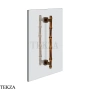 Gessi Jacqueline Полотенцедержатель для крепления на стекло, 30 см 77633-845, бронза Dark Brush