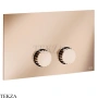 Gessi Incastri Клавиша смыва для инсталляции Geberit Sigma 8 и Sigma 12 75611-030, медь глянец