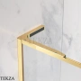 Radaway Essenza 8 SL PND II Шторка на ванну распашная с неподвижным сегментом 100 см, открывание направо, 10500100-09-01R, золото глянец