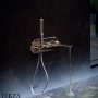Bossini  APICE Смеситель для ванны c изливом, лейка SLIM, внешняя часть Z00555.030, хром глянец