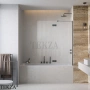 Radaway Essenza PND II Шторка на ванну распашная с неподвижным сегментом 130 см, открывание налево, 110002130-92-01L, брашированная оружейная сталь