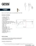 Gessi Perle Смеситель для биде с донным клапаном 74067-791, бронза Deep