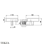 Gessi Origini Мыльница настенная с держателем, черная 66402-149, Finox Brushed Nickel