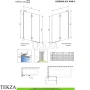 Radaway Essenza 8 SL PND II Шторка на ванну распашная с неподвижным сегментом 140 см, открывание налево, 10500140-91-01L, брашированный никель