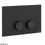 Gessi Incastri Клавиша смыва для инсталляции SANIT, Villeroy&Boch 75619-299, черный матовый
